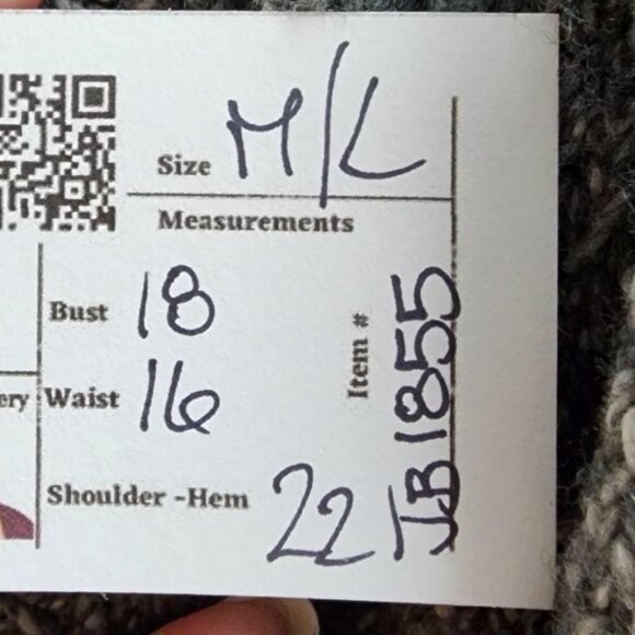 Kersh Grey Knitted Cotton Blend Cardigan Size M - Picture 10 of 10